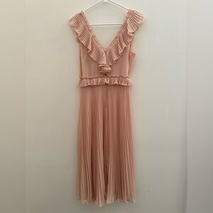 Elegant Cream Ruffle Dress